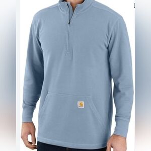 CARHARTT MEN'S RELAXED FIT HEAVYWEIGHT 1/2 ZIP PULLOVER THERMAL SHIRT. SIZE 2XL.